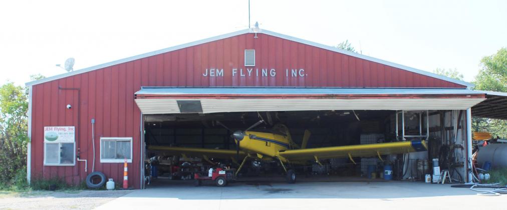 Dean Lovgren’s aerial application business, JEM Flying, is located north of Morrowville, and even though he sold his business to Heinen Brothers 5 years ago, he still flies for them, continuing his service he has been offering for 55 years now.