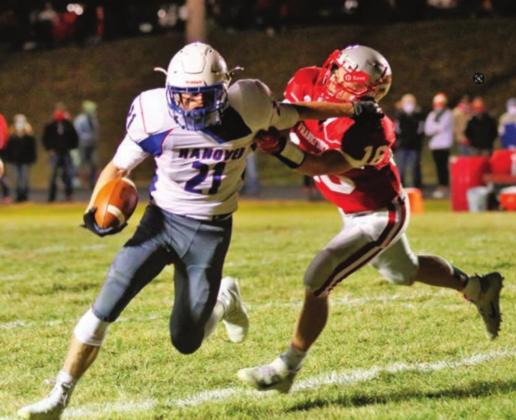 Colin Jueneman accounted for two rushing touchdowns and one receiving touchdown in Friday’s game. He had 170 total yards rushing and receiving.