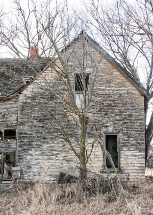 History unknown for crumbling stone house