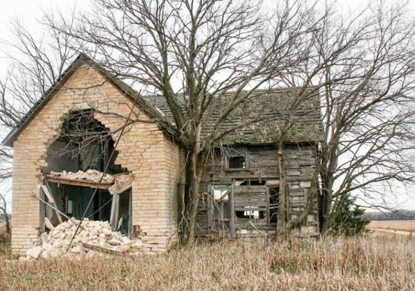 History unknown for crumbling stone house