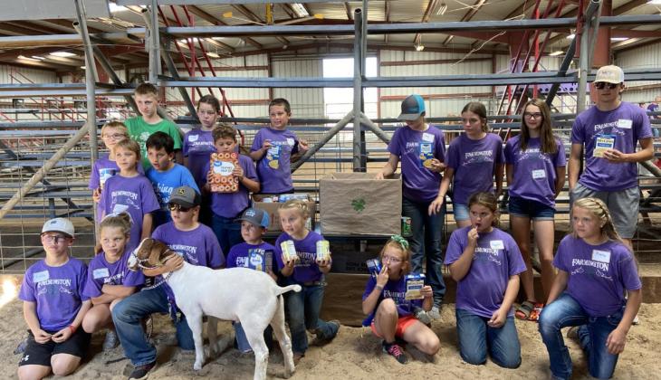 Farmington 4-H hosted Scavenger Hunt Toiletry and Food Drive this past Sunday as part of the 48 hours of 4-H event. 4-H memories brought some of their 4-H projects to show off to those who came to donate food or toiletry items.