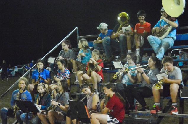 The Hanover band kept the atmosphere lively while playing at halftime.