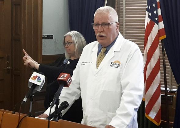 Lee Norman, secretary of the Kansas Department of Health and Environment, said the spread of COVID-19 provided extra incentive for people to get an influenza vaccination. He expects Kansas hospital resources to be stretched this fall and winter from exposure to the flu and coronavirus. (Tim Carpenter/Kansas Reflector)