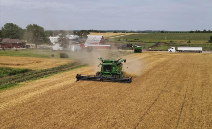 Wheat harvest underway across most of county