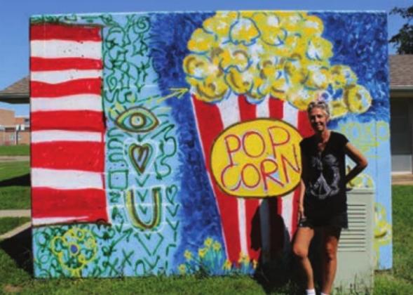 ‘Pop art’ is known for everyday objects painted in bold colors. She is known as “Amy Pop Kern” for her love of the style.